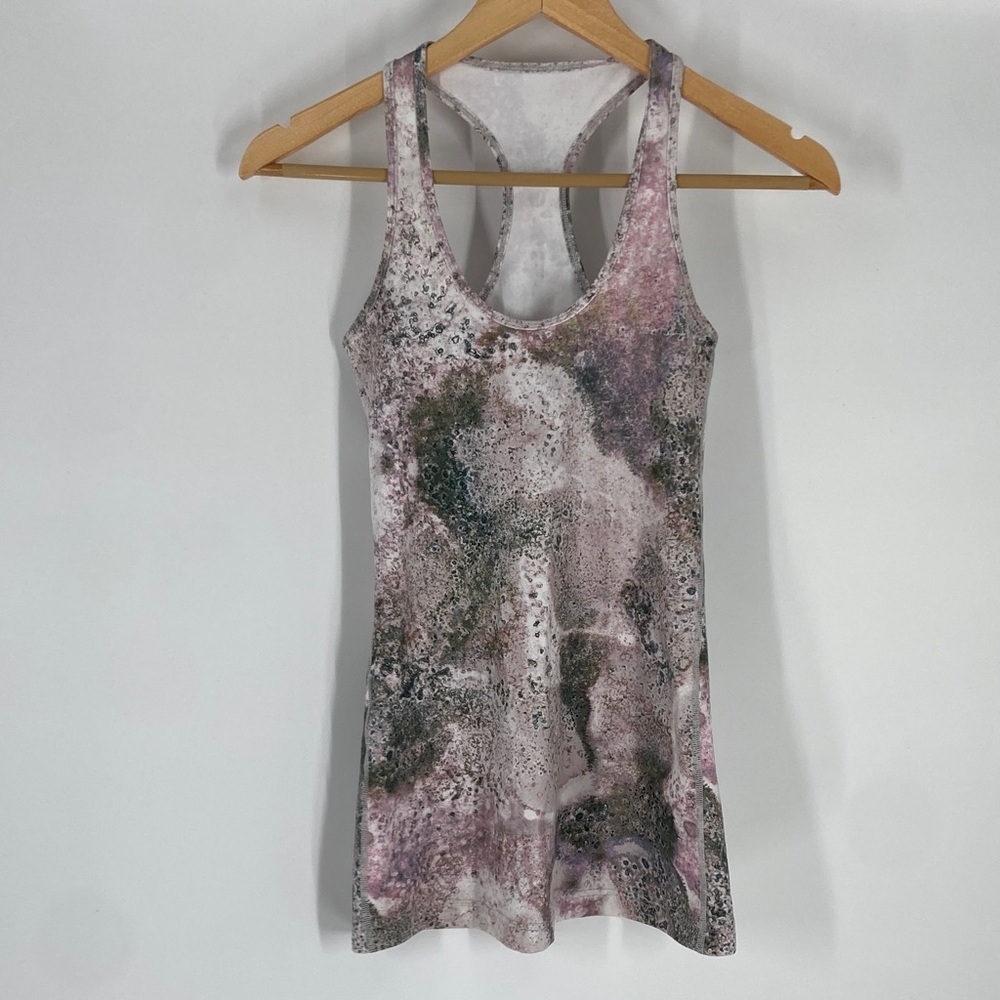 Lululemon Pink and Gray Tank Top Size M Gently Used